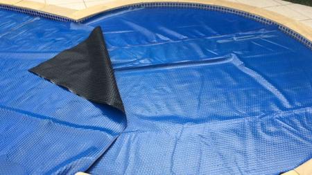 Imagem de Capa Térmica Para Piscina 5x3 300 Micras Azul e Preto Inbrap