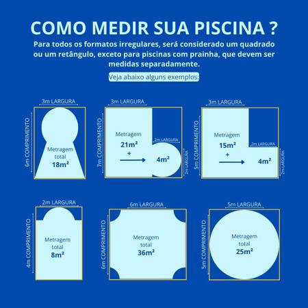 Imagem de Capa Térmica Para Piscina 5x3 300 Micras Azul e Preto Inbrap