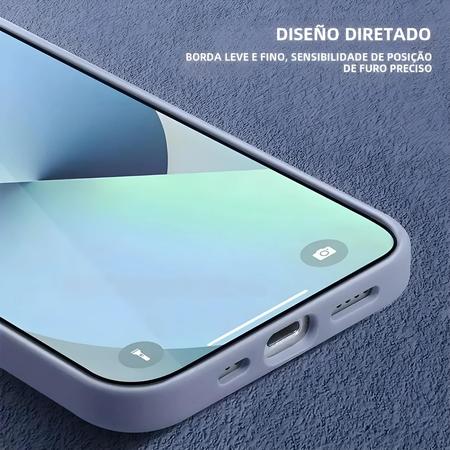 Imagem de Capa Transparente Anti-Choque para iPhone 15/14/13/12/11 Pro Max - Com Borda Decorativa