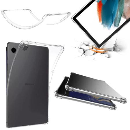 Imagem de Capa transparente + Suporte + Teclado Bluetooth c/ Touch pad p/ Tablet Samsung Samsung A9 plus