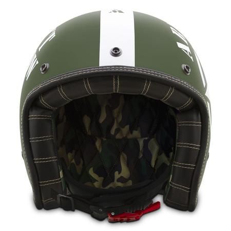 Imagem de Capacete Aberto Moto Etceter Custom Army Fosco