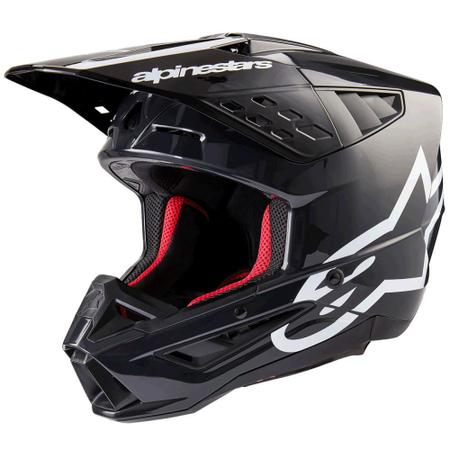 Capacete Alpinestars SM5 Corp Cinza Escuro Imagem de Capacete Alpinestars SM5 Corp Cinza Escuro