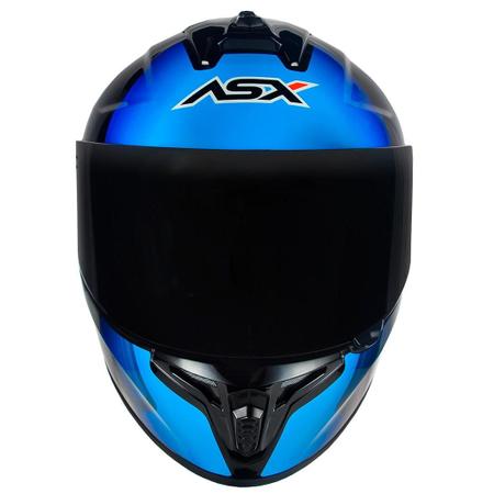 Imagem de Capacete ASX Draken Striker Preto Azul Vermelho