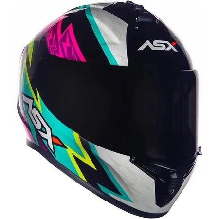 Imagem de Capacete Asx Draken Thunder Preto / Rosa / Tiffany