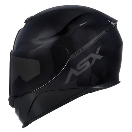 Imagem de Capacete ASX Eagle Solid preto brilho/ cinza