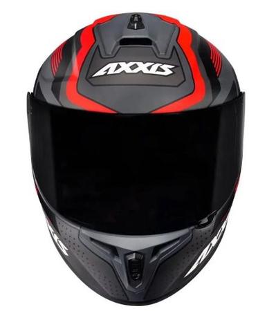 Imagem de Capacete Axxis Draken Cougar Matte - Cinza/Preto/Vermelho