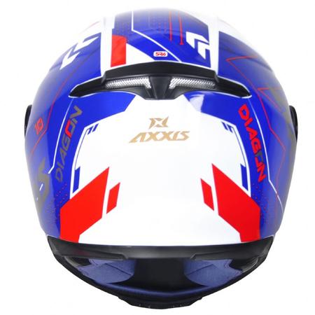 Imagem de Capacete Axxis Eagle Diagon White Blue Red