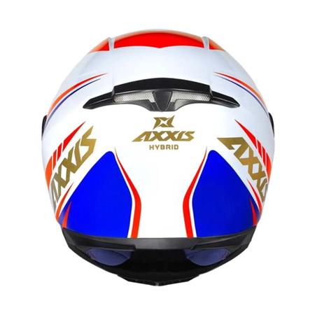 Imagem de Capacete Axxis Eagle Hybrid Gloss White/Blue/Red