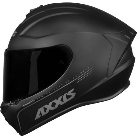 Imagem de Capacete Axxis Esportivo moto Draken Solid Mono Masculino Feminino Lançamento Preto Fosco