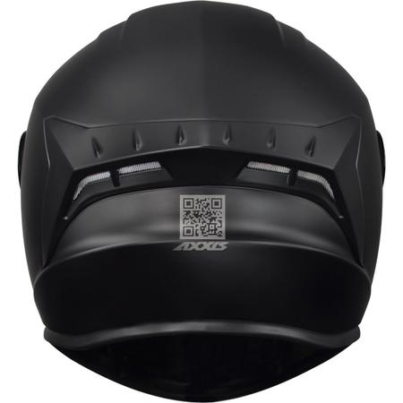 Imagem de Capacete Axxis Esportivo moto Draken Solid Mono Masculino Feminino Lançamento Preto Fosco