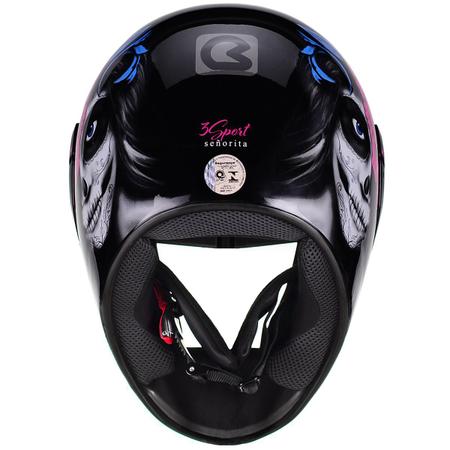 Imagem de Capacete Bieffe 3 Sport Senorita Feminino Preto Rosa