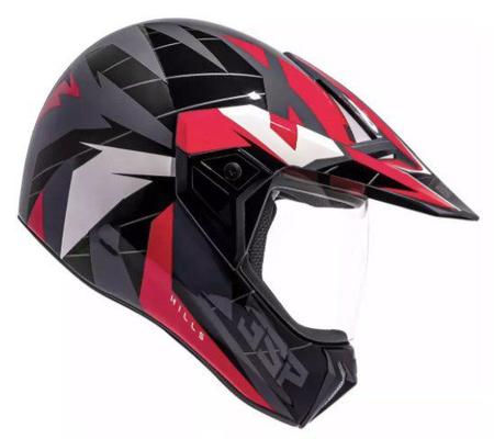 Imagem de Capacete Bieffe 3 Sport Viseira Cristal 30th React Vermelho