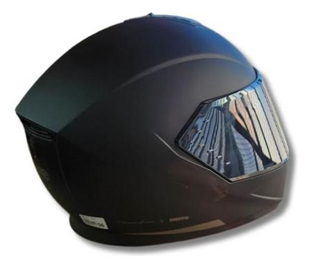 Imagem de Capacete Bieffe B12 Clássico Preto Fosco + Viseira Cromada