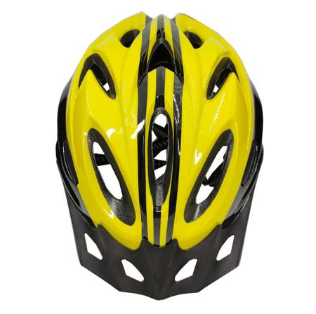 Imagem de Capacete Bike Ciclismo Mtb Com Sinalizador De Led + Óculos Esporte + Par De Luvas