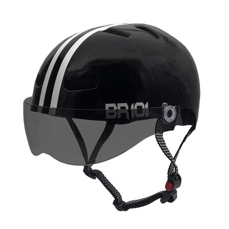 Imagem de Capacete Br 101 Urbano Profissional Preto Vision Fume G