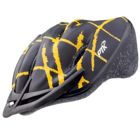 Imagem de Capacete Ciclismo Bike Mtb Ptk Ajustável + Par De Sinalizador