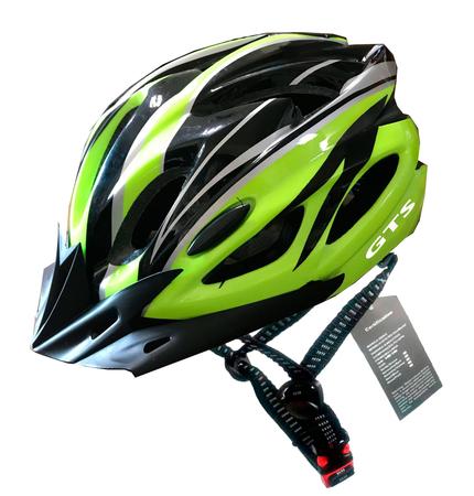 Imagem de Capacete Ciclismo Com Sinalizador De Led Leve E Resistente Bicicleta Adulto Bike + Par de Luvas