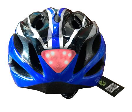 Imagem de Capacete Ciclismo Com Sinalizador De Led Leve Resistente Bicicleta Adulto Bike + Par De Sinalizador