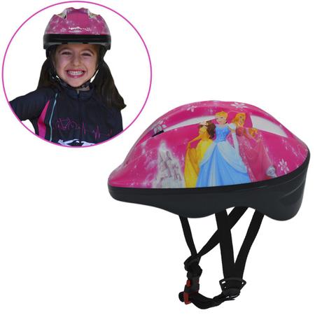 Imagem de Capacete Ciclismo Infantil Rosa Princesas Disney Crianca bebe