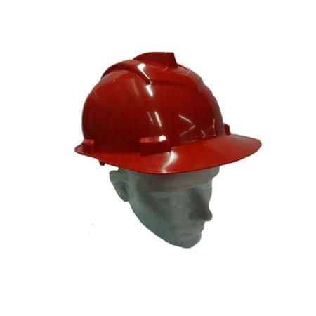 Imagem de Capacete Com Carneira Ledan Plastico Vermelho 2534