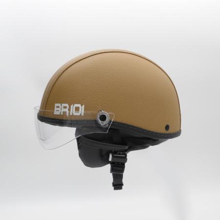 Capacete Coquinho Br 101 Creme Cristal Pp - Scooter/Bike Imagem de Capacete Coquinho Br 101 Creme Cristal Pp - Scooter/Bike