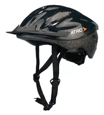 Imagem de Capacete de ciclismo com viseira, preto, TAM M, Atrio.