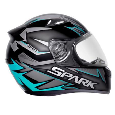 Imagem de Capacete ebf spark spot preto/tifany