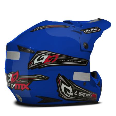 Imagem de Capacete Esportivo Motocross Trilha Enduro Pro Tork Liberty Mx Pro Off Road