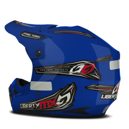 Imagem de Capacete Esportivo Motocross Trilha Enduro Pro Tork Liberty Mx Pro Off Road