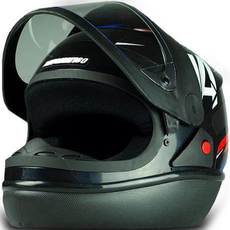 Imagem de Capacete Fechado Com Narigueira Automatic Preto Eua 60