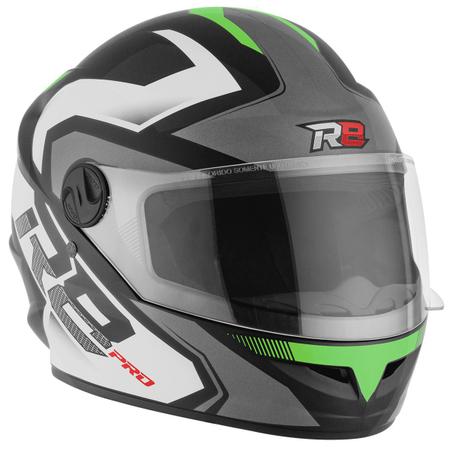 Imagem de Capacete Fechado integral moto masculino e feminino Pro Tork R8 Pro com viseira cristal