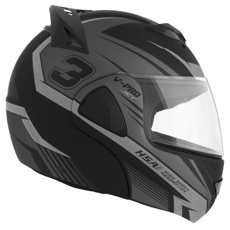 Imagem de Capacete Fechado Moto Articulado Robocop V-pro Jet 3 Masculino Feminino