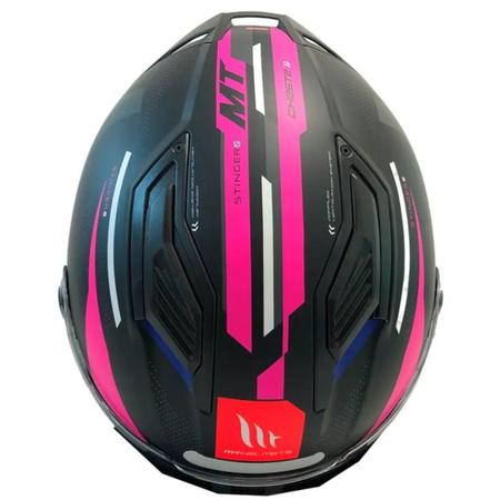 Imagem de Capacete Fechado Mt Helmets Stinger 2 Cheste C8 Rosa Fosco