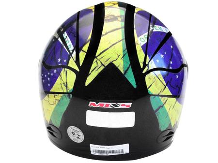 Imagem de Capacete Flag Mixs Preto e Verde Tamanho 58