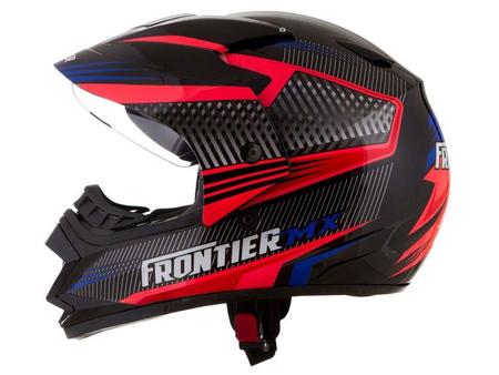 Imagem de Capacete Frontier Air Mixs Preto Rosa e Azul 56