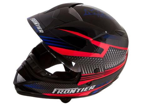 Imagem de Capacete Frontier Air Mixs Preto Rosa e Azul 56