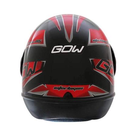 Imagem de Capacete Gow Interlagos Preto/Vermelho