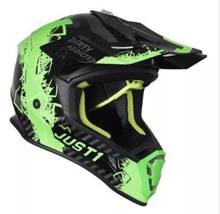 Imagem de Capacete Just1 J-38 Mask Motocross Off Road Italiano Preto