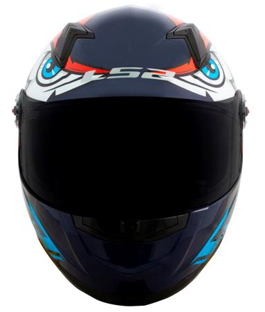 Imagem de Capacete Ls2 FF358 Tribal Orange Laranja azul