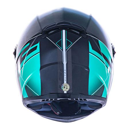 Imagem de Capacete LS2 FF358 Ultra Preto e Verde Brilhante Fechado