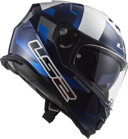 Imagem de Capacete Ls2 ff800 Storm John Mcphee Azul Leve Bicomposto