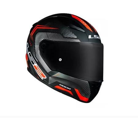 Imagem de Capacete Ls2 Rapid Ff353 Doom Matte - Preto/vermelho