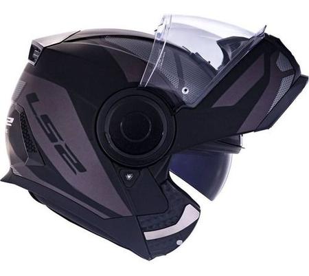 Imagem de Capacete Ls2 Scope Ff902 Mask Preto Cinza Articulado