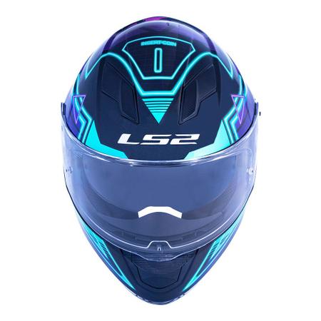 Casco integral LS2 Stream Evo azul/verde