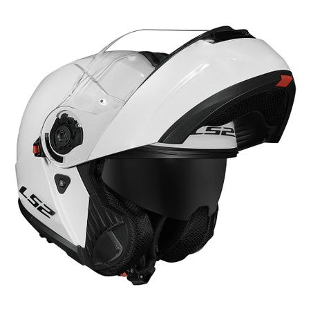 Imagem de Capacete LS2 Strobe II FF908 Monocolor Branco Brilhante Masculino e Feminino