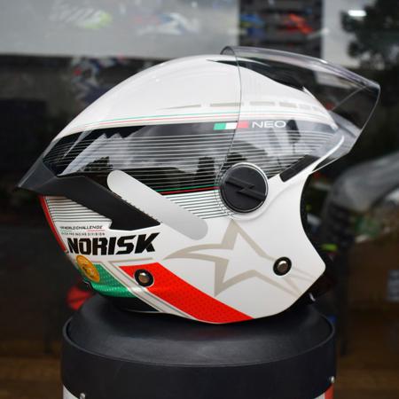 Imagem de Capacete Masculino Aberto Norisk Neo Grand Prix Itália Moto