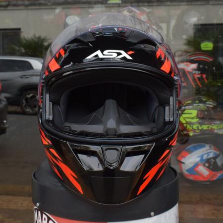 Imagem de Capacete Masculino Asx City Arrow Vermelho Esportivo Fechado