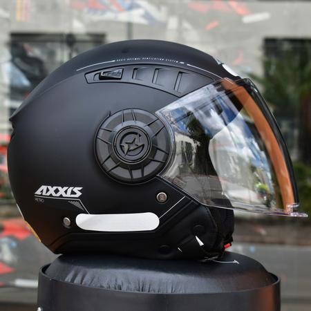 Imagem de Capacete Masculino Feminino Axxis Aberto Metro Preto Moto