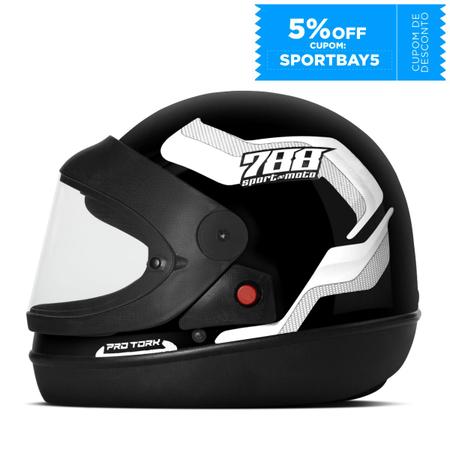 Compre Capacete Fechado Pro Tork Sport Moto 788 - Sportbay