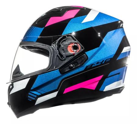 Imagem de Capacete Moto Bieffe Touring B-40 Spect C/ Óculos Fumê Pink